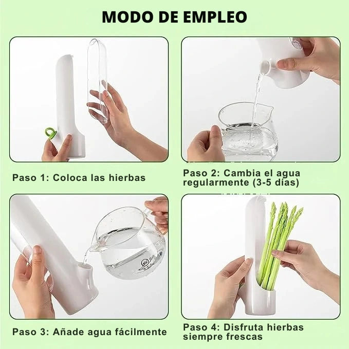 Contenedor para Hierbas Frescas para Nevera