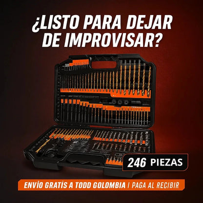 Juego de 246 Brocas y Puntas