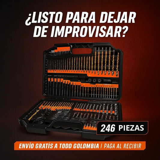 Juego de 246 Brocas y Puntas