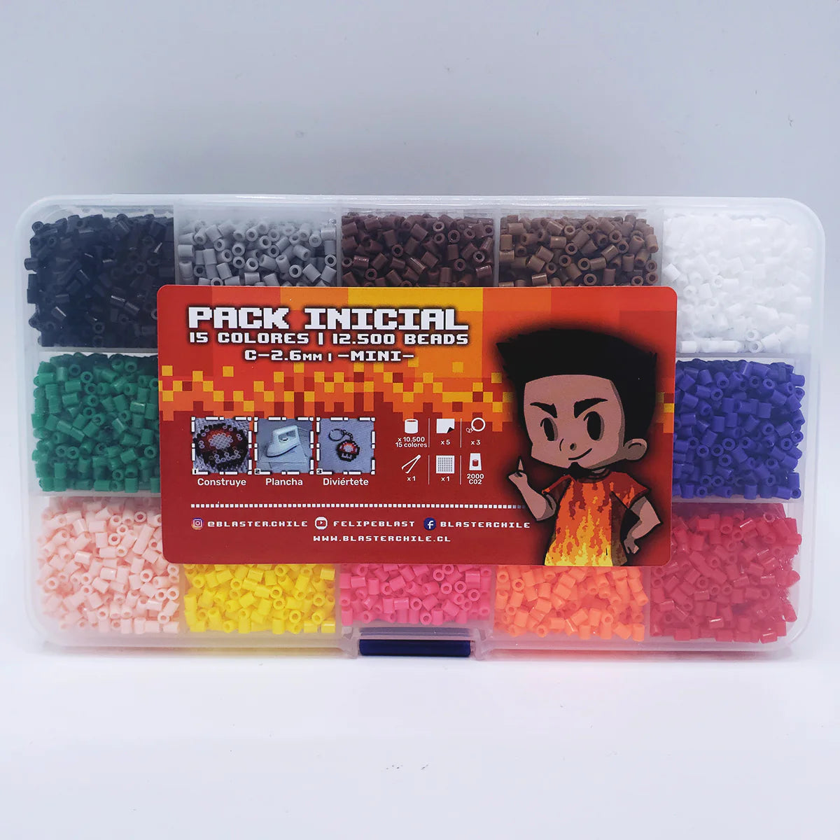 Blaster Beads Pack de 2.6mm - De 10 hasta 36 Colores