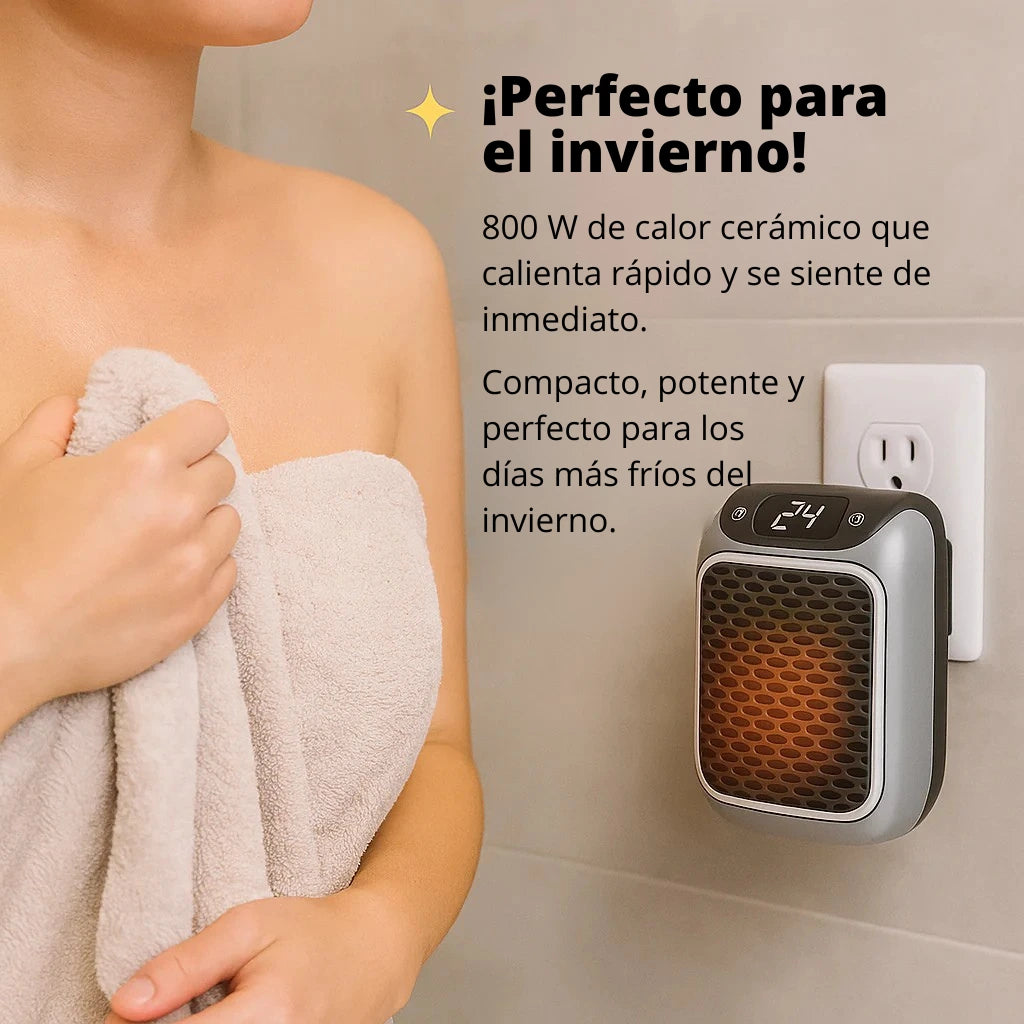 Calefactor Digital Portátil: Calienta La Habitación Sin Aumentar La Factura De La Luz