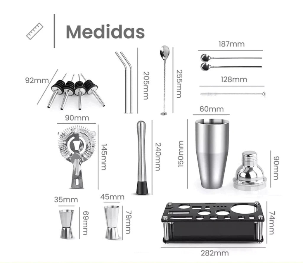 Set de Coctelería de 13/21/23 Piezas