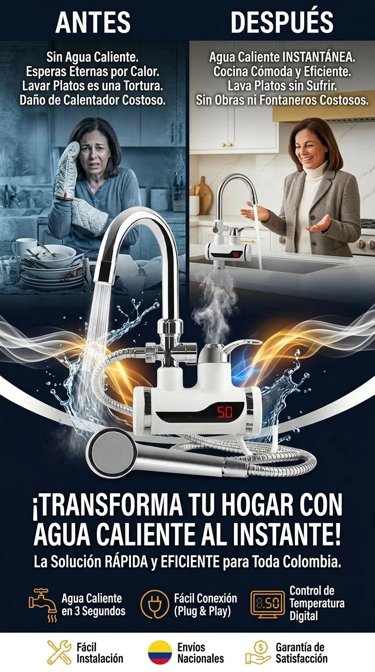 Grifo Eléctrico de Calentamiento Instantáneo