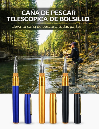 Promoción 2026 🎣 Cañas de Pescar Telescópica de Bolsillo