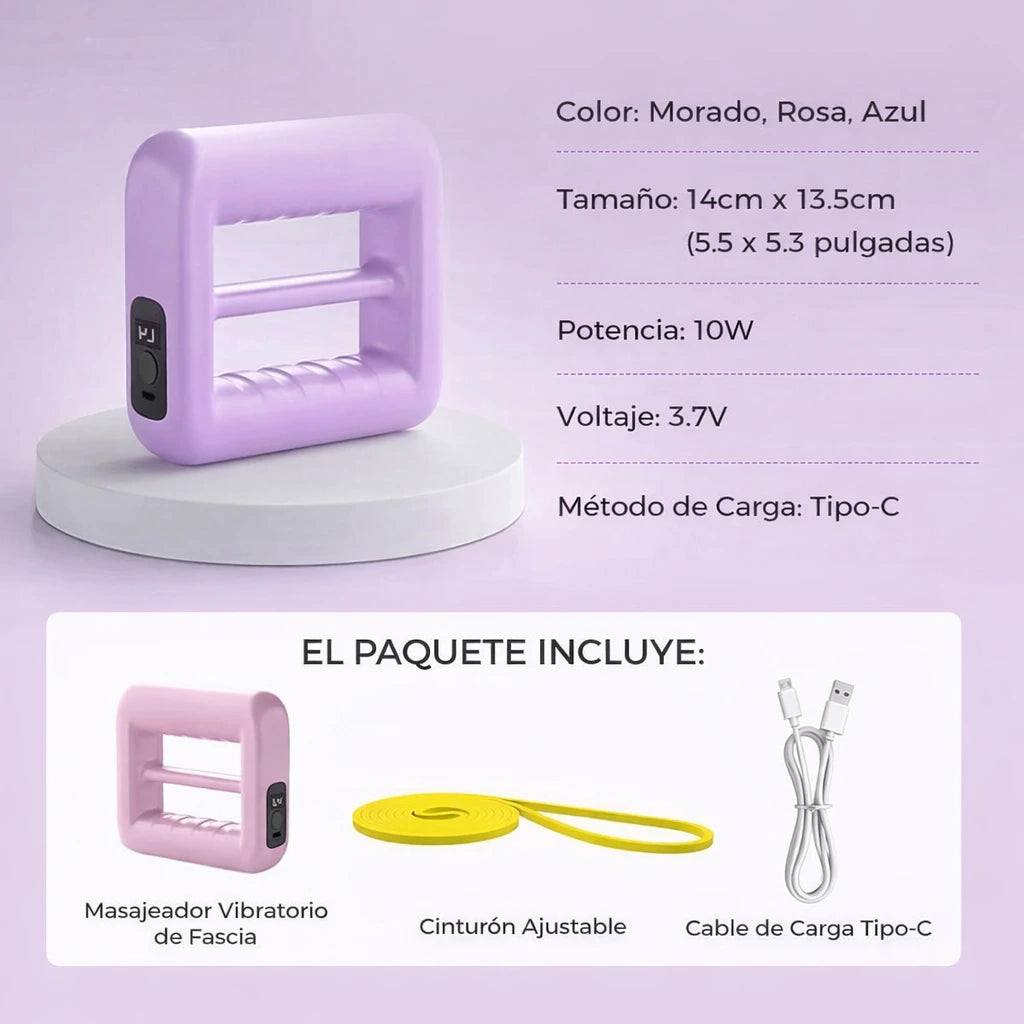 Masajeador de banda vibratoria para modelar cuerpos
