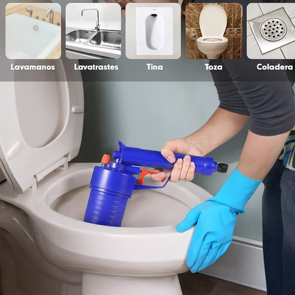 💦 Pistola Destapa Cañerías Profesional