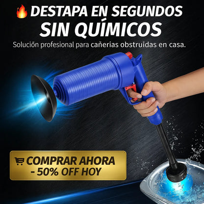 💦 Pistola Destapa Cañerías Profesional