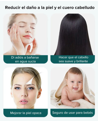 Cabezal de ducha multifuncional de ajuste con un botón y masaje alemán