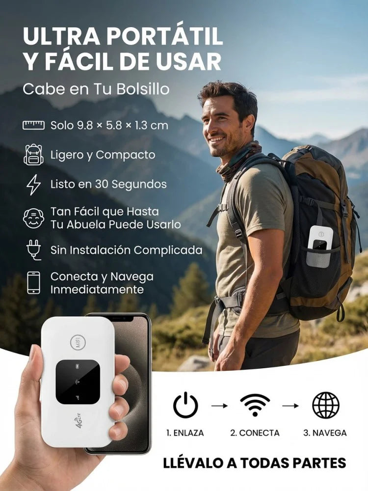 Enrutador portátil de satélite 5G global