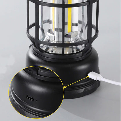 Faro de luz Led Vintage Recargable ideal para Camping y luz de emergencia