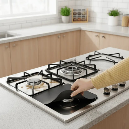 Protectores Reutilizables para Fogón | Cocina Limpia (Pack x4) +500 vendidas 📦