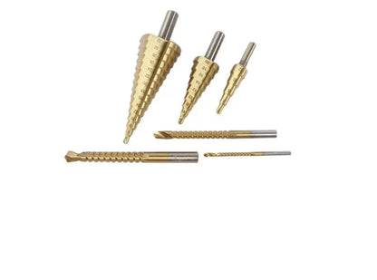Juego de 6 Brocas HSS Recubiertas de Titanio