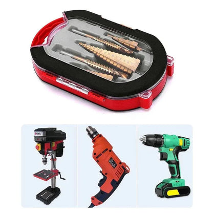 Juego de 6 Brocas HSS Recubiertas de Titanio