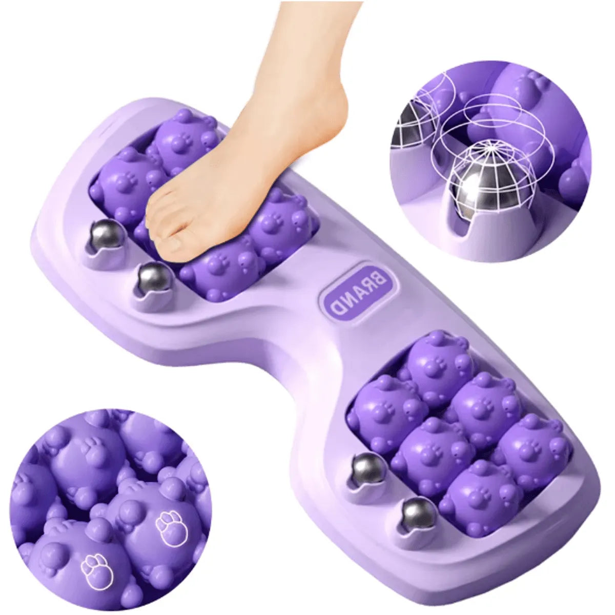 Masajeador de Pies Portátil para Alivio del Dolor, Relajación y Mejor Circulación