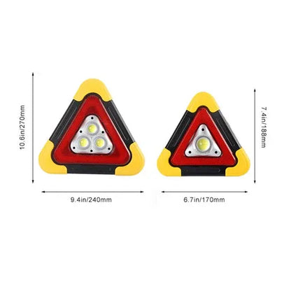 Luz de advertencia triangular de emergencia solar 3 en 1 en la carretera