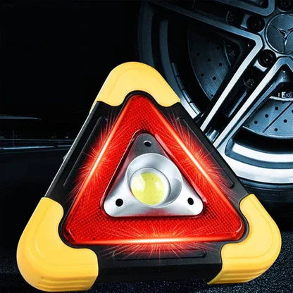 Luz de advertencia triangular de emergencia solar 3 en 1 en la carretera