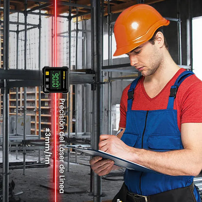 Medidor de Ángulo Digital Magnético de 4 Caras con Láser