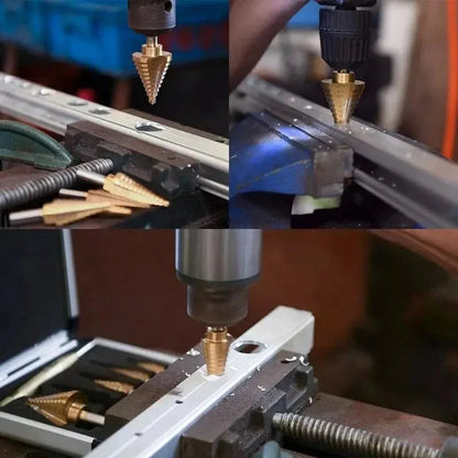 Juego de 6 Brocas HSS Recubiertas de Titanio