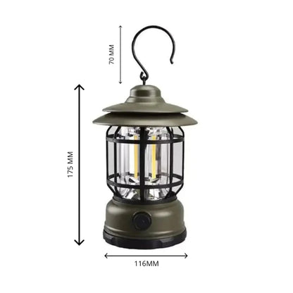 Faro de luz Led Vintage Recargable ideal para Camping y luz de emergencia