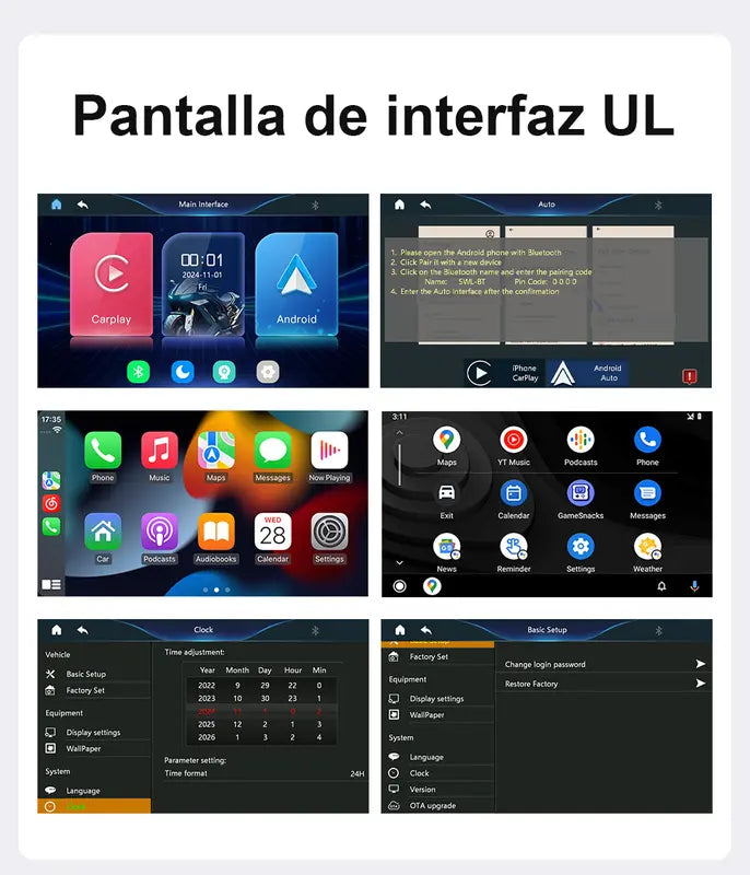 Apple CarPlay & Android Auto - GPS - Cámaras - Seguridad Total en Cada Ruta
