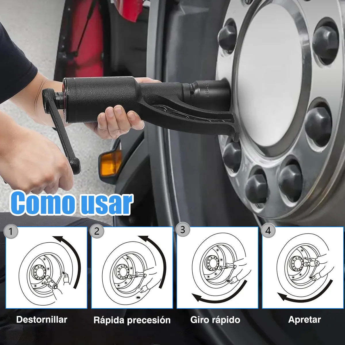 🔧Torque Multiplicador de Fuerza Industrial 8 Dados Potencia y Precisión en tus Manos