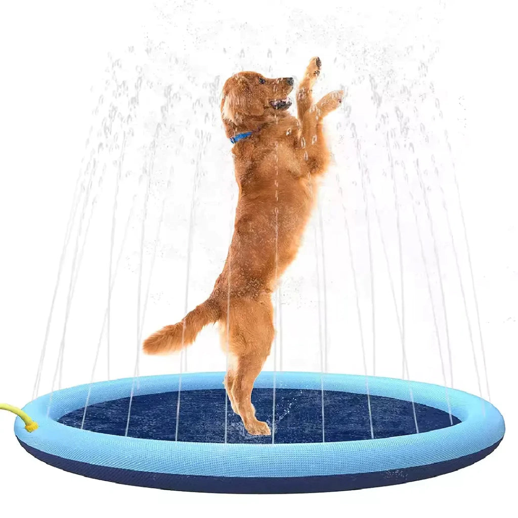 Piscina con Aspersores para Perros y Niños