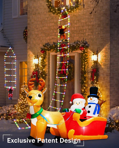 Escalera de Papá Noel Navideña