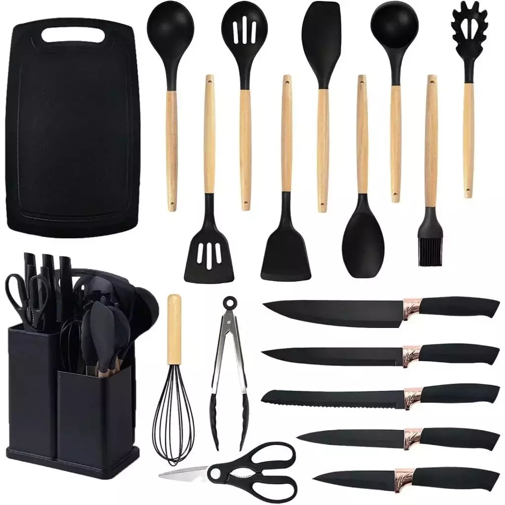 Kit de cocina de 19 piezas en silicona de primera calidad
