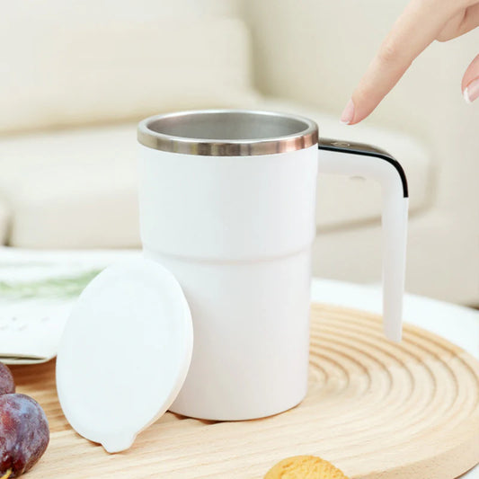 Juego de tazas de café recargables con agitador magnético automático