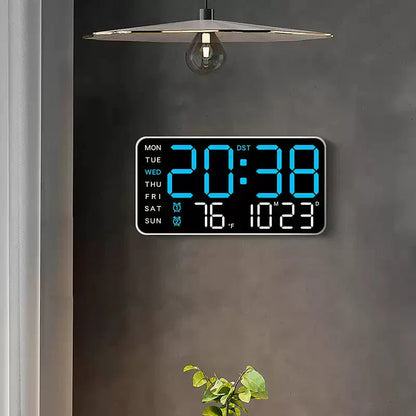 📢📢¡50% DE DESCUENTO! ⏰Reloj de pared digital LED decorativo multifuncional, el reloj digital ilimitado para el hogar noruego moderno