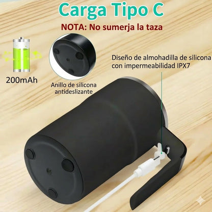 Juego de tazas de café recargables con agitador magnético automático